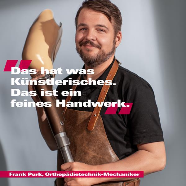 Orthopädietechniker, Orthopädiemechaniker, ein Lehrberuf im Handwerk. Schnapp dir eine Lehrstelle im Handwerk!!!