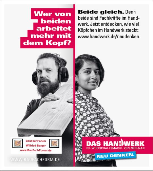 Wer arbeitet mit dem Kopf? Handwerk neu denken. Das Handwerk in Deutschland und die Berufsausbildung.