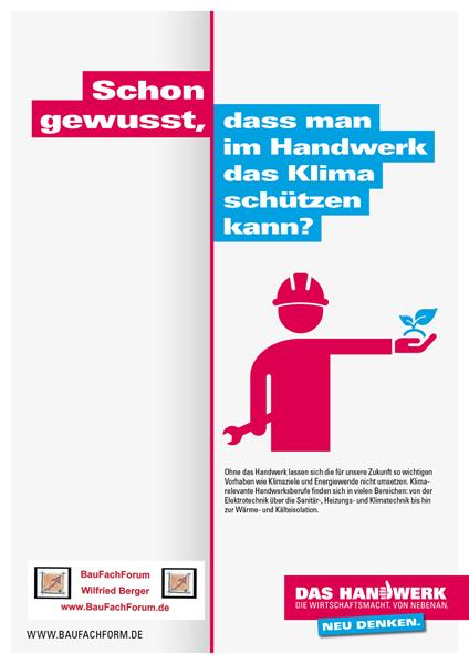 Schon gewusst, dass man im Handwerk das Klima schützen kann? Das Handwerk neu denken. Das Handwerk in Deutschland und die Berufsausbildung.