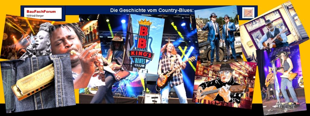 Country Music Folklore weltweit: Einfach auf das Bild klicken und Ihr kommt auf einen Country Blues von Tim Husung mit seiner Band Boneshakerz auf der Blues Harp Mundharmonika. Ihr verlasst dabei das BauFachForum und kommt dazu auf unseren YouTube-Kanal.