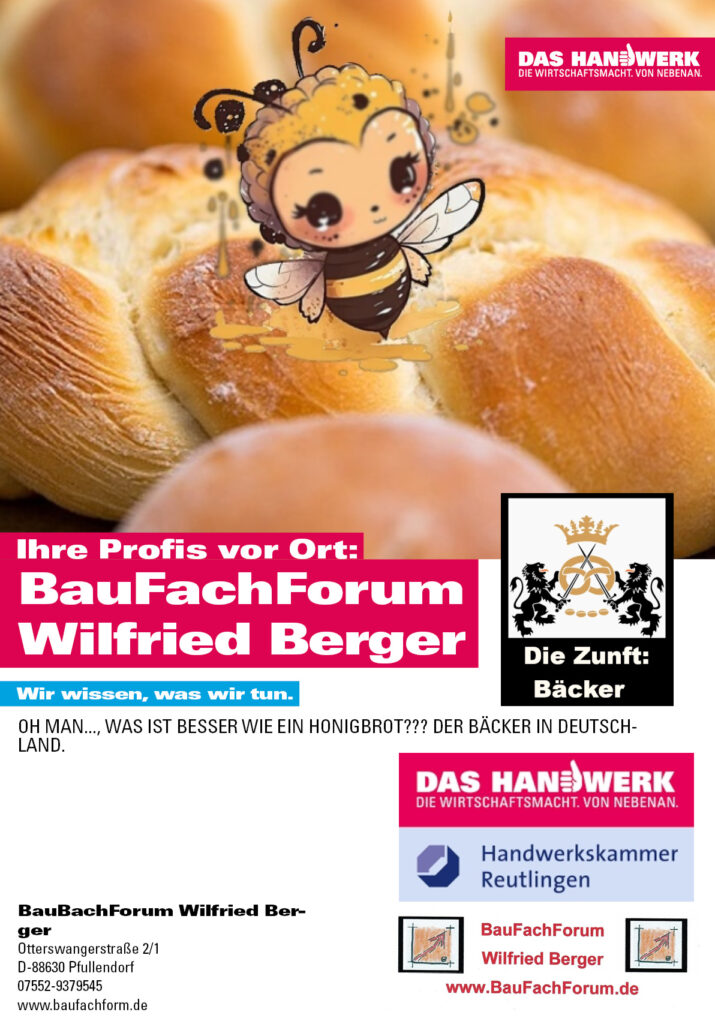 Oh man... Was ist besser wie ein Honigbrot??? Der Bäcker in Deutschland.